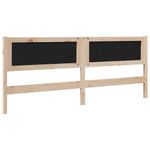 Casa si Gradina - Mobilier - Paturi si accesorii - Accesorii paturi - Tablie de pat tapitata cu Tablie de pat Maro 200 cm Lemn de pin masiv - Infinity.ro