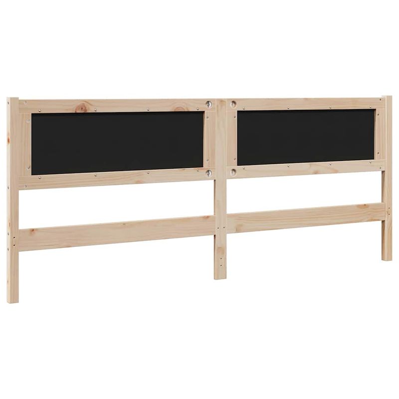 Casa si Gradina - Mobilier - Paturi si accesorii - Accesorii paturi - Tablie de pat tapitata cu Tablie de pat Maro 200 cm Lemn de pin masiv - Infinity.ro