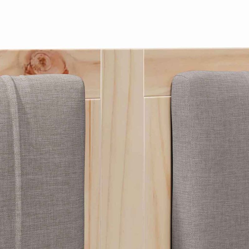 Casa si Gradina - Mobilier - Paturi si accesorii - Accesorii paturi - Tablie de pat tapitata cu Tablie de pat Maro 200 cm Lemn de pin masiv - Infinity.ro