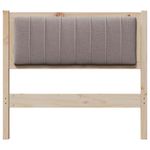 Casa si Gradina - Mobilier - Paturi si accesorii - Accesorii paturi - Tablie de pat tapitata cu Tablie de pat Maro 90 cm Lemn de pin masiv - Infinity.ro