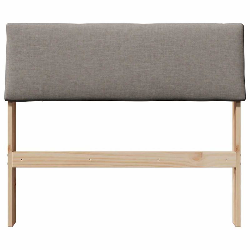 Casa si Gradina - Mobilier - Paturi si accesorii - Accesorii paturi - Tablie de pat tapitata Gri taupe 100 cm Lemn de pin masiv - Infinity.ro