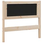 Casa si Gradina - Mobilier - Paturi si accesorii - Accesorii paturi - Tablie de pat tapitata cu Tablie de pat Maro 90 cm Lemn de pin masiv - Infinity.ro