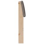 Casa si Gradina - Mobilier - Paturi si accesorii - Accesorii paturi - Tablie de pat tapitata Gri taupe 100 cm Lemn de pin masiv - Infinity.ro
