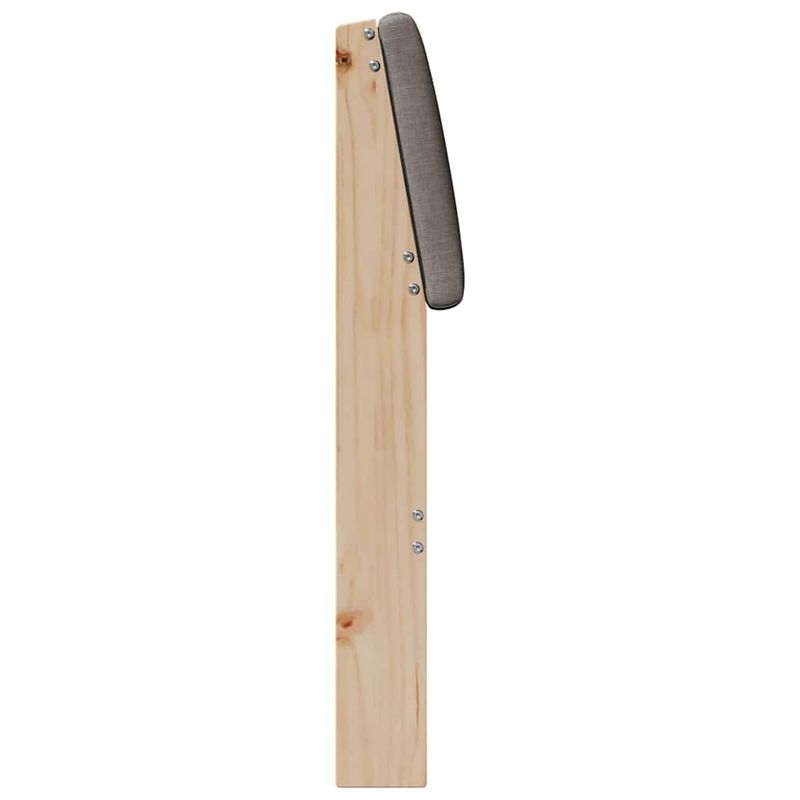 Casa si Gradina - Mobilier - Paturi si accesorii - Accesorii paturi - Tablie de pat tapitata Gri taupe 100 cm Lemn de pin masiv - Infinity.ro