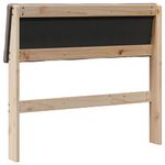 Casa si Gradina - Mobilier - Paturi si accesorii - Accesorii paturi - Tablie de pat tapitata Gri taupe 100 cm Lemn de pin masiv - Infinity.ro