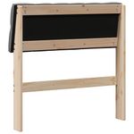 Casa si Gradina - Mobilier - Paturi si accesorii - Accesorii paturi - Tablie de pat tapitata Gri inchis 75 cm Lemn de pin masiv - Infinity.ro