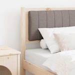 Casa si Gradina - Mobilier - Paturi si accesorii - Accesorii paturi - Tablie de pat tapitata cu Tablie de pat Maro 80 cm Lemn de pin masiv - Infinity.ro