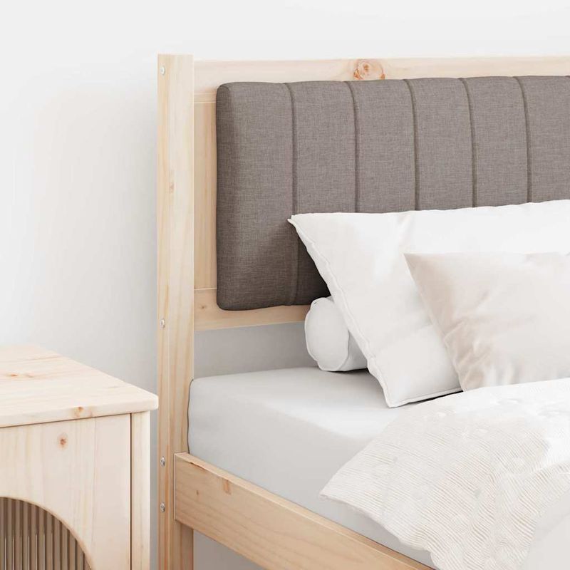 Casa si Gradina - Mobilier - Paturi si accesorii - Accesorii paturi - Tablie de pat tapitata cu Tablie de pat Maro 80 cm Lemn de pin masiv - Infinity.ro
