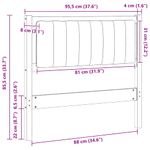 Casa si Gradina - Mobilier - Paturi si accesorii - Accesorii paturi - Tablie de pat tapitata cu Tablie de pat Maro 90 cm Lemn de pin masiv - Infinity.ro