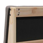 Casa si Gradina - Mobilier - Paturi si accesorii - Accesorii paturi - Tablie de pat tapitata Gri taupe 100 cm Lemn de pin masiv - Infinity.ro