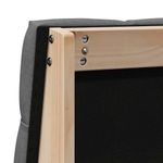 Casa si Gradina - Mobilier - Paturi si accesorii - Accesorii paturi - Tablie de pat tapitata Gri inchis 75 cm Lemn de pin masiv - Infinity.ro