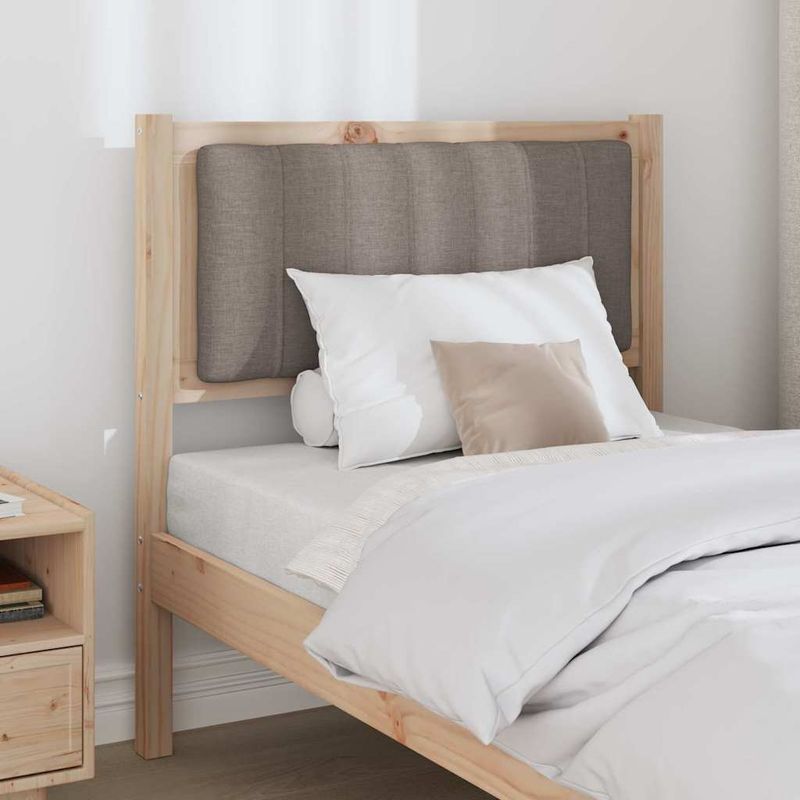 Casa si Gradina - Mobilier - Paturi si accesorii - Accesorii paturi - Tablie de pat tapitata cu Tablie de pat Maro 80 cm Lemn de pin masiv - Infinity.ro