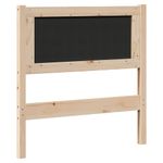 Casa si Gradina - Mobilier - Paturi si accesorii - Accesorii paturi - Tablie de pat tapitata cu Tablie de pat Maro 80 cm Lemn de pin masiv - Infinity.ro