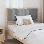 Casa si Gradina - Mobilier - Paturi si accesorii - Accesorii paturi - Tablie de pat tapitata Gri deschis 100 cm Lemn de pin masiv - Infinity.ro