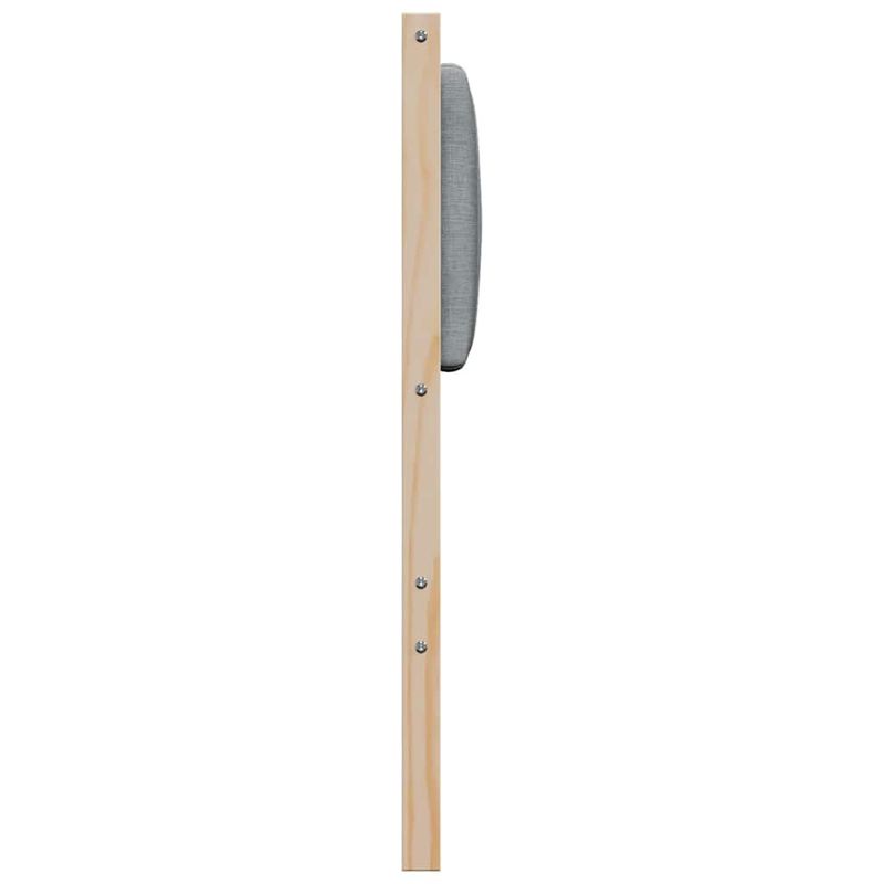 Casa si Gradina - Mobilier - Paturi si accesorii - Accesorii paturi - Tablie de pat tapitata Gri deschis 100 cm Lemn de pin masiv - Infinity.ro