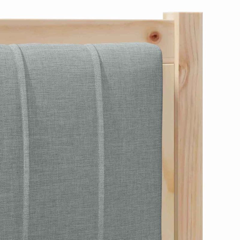 Casa si Gradina - Mobilier - Paturi si accesorii - Accesorii paturi - Tablie de pat tapitata Gri deschis 100 cm Lemn de pin masiv - Infinity.ro