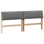 Casa si Gradina - Mobilier - Paturi si accesorii - Accesorii paturi - Tablie de pat tapitata Gri inchis 180 cm Lemn de pin masiv - Infinity.ro