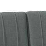 Casa si Gradina - Mobilier - Paturi si accesorii - Accesorii paturi - Tablie de pat tapitata Gri inchis 150 cm Lemn de pin masiv - Infinity.ro