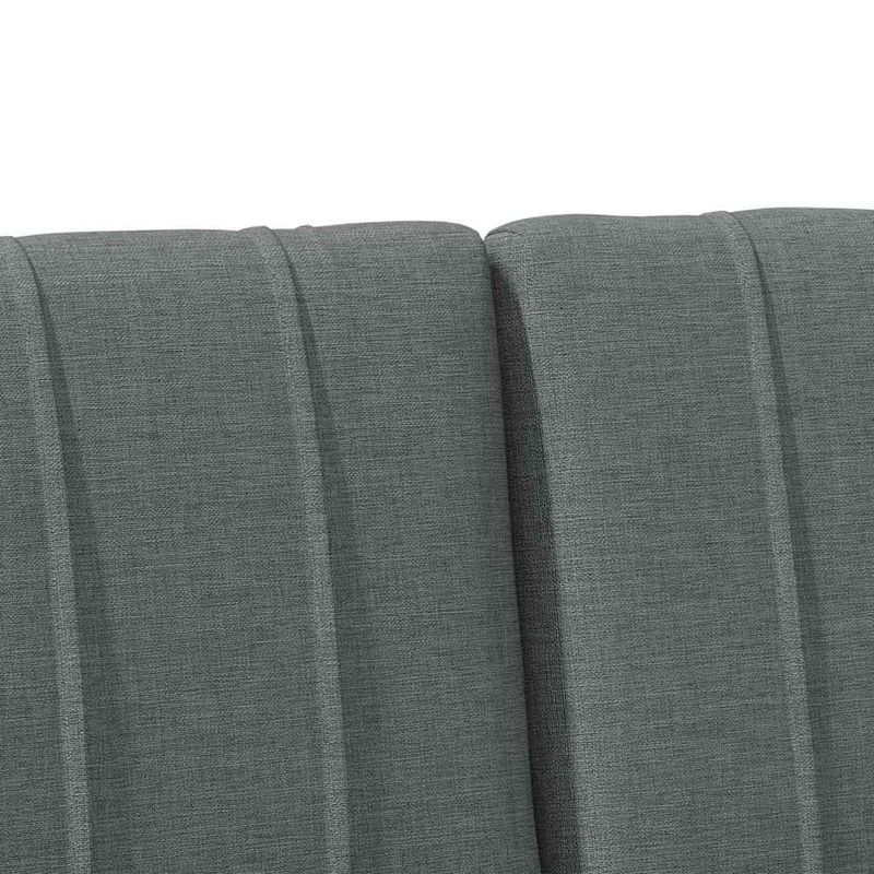 Casa si Gradina - Mobilier - Paturi si accesorii - Accesorii paturi - Tablie de pat tapitata Gri inchis 150 cm Lemn de pin masiv - Infinity.ro