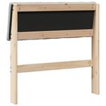 Casa si Gradina - Mobilier - Paturi si accesorii - Accesorii paturi - Tablie de pat tapitata Gri deschis 75 cm Lemn de pin masiv - Infinity.ro