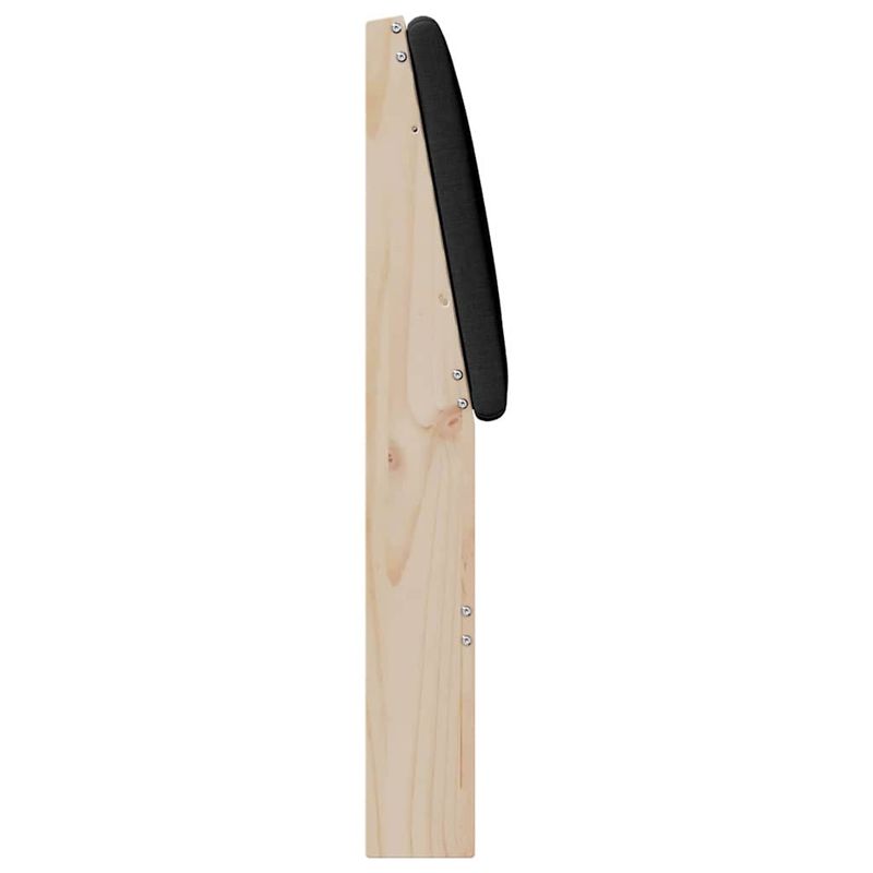 Casa si Gradina - Mobilier - Paturi si accesorii - Accesorii paturi - Tablie de pat tapitata Negru 140 cm Lemn de pin masiv - Infinity.ro