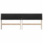 Casa si Gradina - Mobilier - Paturi si accesorii - Accesorii paturi - Tablie de pat tapitata Negru 200 cm Lemn de pin masiv - Infinity.ro