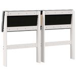 Casa si Gradina - Mobilier - Paturi si accesorii - Accesorii paturi - Tablie de pat tapitata Gri deschis 120 cm Lemn de pin masiv - Infinity.ro