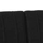 Casa si Gradina - Mobilier - Paturi si accesorii - Accesorii paturi - Tablie de pat tapitata Negru 120 cm Lemn de pin masiv - Infinity.ro