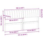 Casa si Gradina - Mobilier - Paturi si accesorii - Accesorii paturi - Tablie de pat tapitata Negru 160 cm Lemn de pin masiv - Infinity.ro