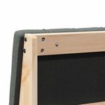 Casa si Gradina - Mobilier - Paturi si accesorii - Accesorii paturi - Tablie de pat tapitata Gri inchis 150 cm Lemn de pin masiv - Infinity.ro
