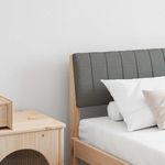 Casa si Gradina - Mobilier - Paturi si accesorii - Accesorii paturi - Tablie de pat tapitata Gri inchis 180 cm Lemn de pin masiv - Infinity.ro