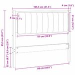 Casa si Gradina - Mobilier - Paturi si accesorii - Accesorii paturi - Tablie de pat tapitata Gri deschis 100 cm Lemn de pin masiv - Infinity.ro