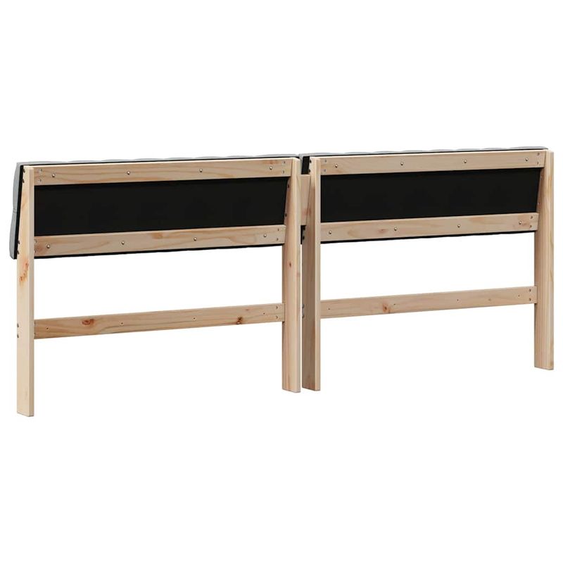 Casa si Gradina - Mobilier - Paturi si accesorii - Accesorii paturi - Tablie de pat tapitata Gri deschis 200 cm Lemn de pin masiv - Infinity.ro