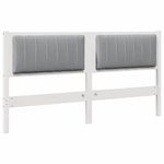 Casa si Gradina - Mobilier - Paturi si accesorii - Accesorii paturi - Tablie de pat tapitata cu Tablie de pat Alb 160 cm Lemn de pin masiv - Infinity.ro