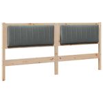 Casa si Gradina - Mobilier - Paturi si accesorii - Accesorii paturi - Tablie de pat tapitata cu Tablie de pat Maro 180 cm Lemn de pin masiv - Infinity.ro
