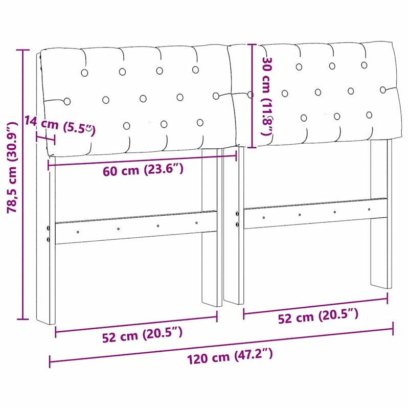 Casa si Gradina - Mobilier - Paturi si accesorii - Accesorii paturi - Tablie de pat tapitata Gri deschis 120 cm Lemn de pin masiv - Infinity.ro