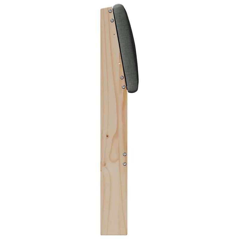 Casa si Gradina - Mobilier - Paturi si accesorii - Accesorii paturi - Tablie de pat tapitata Gri inchis 180 cm Lemn de pin masiv - Infinity.ro