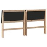 Casa si Gradina - Mobilier - Paturi si accesorii - Accesorii paturi - Tablie de pat tapitata Gri deschis 180 cm Lemn de pin masiv - Infinity.ro