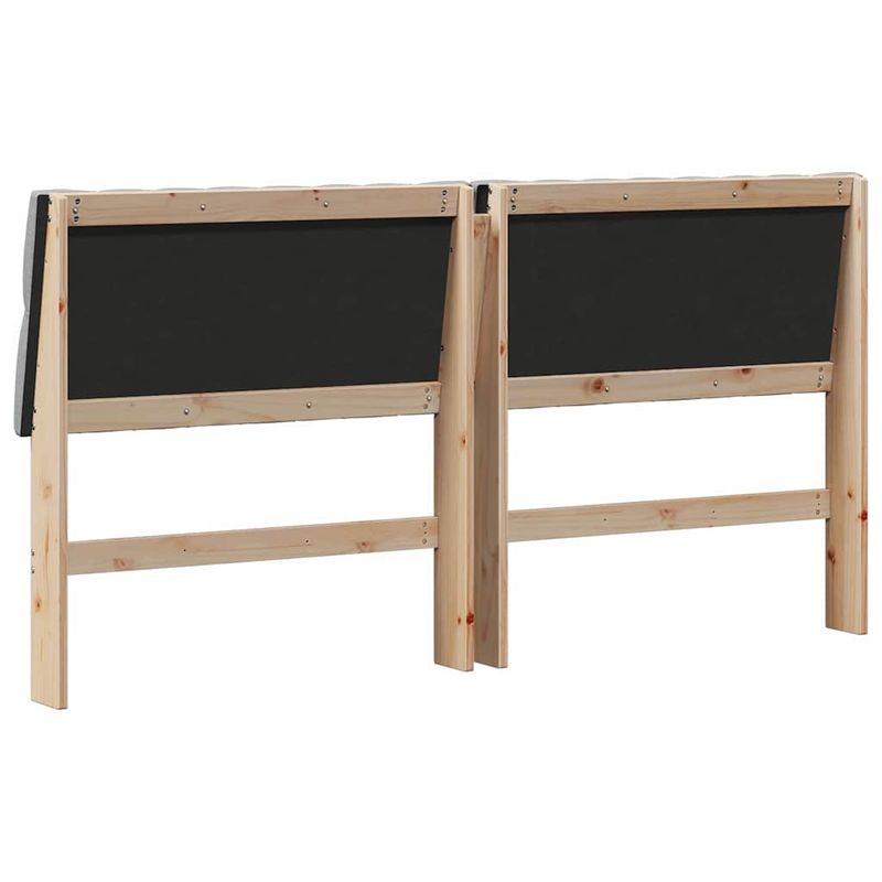 Casa si Gradina - Mobilier - Paturi si accesorii - Accesorii paturi - Tablie de pat tapitata Gri deschis 180 cm Lemn de pin masiv - Infinity.ro