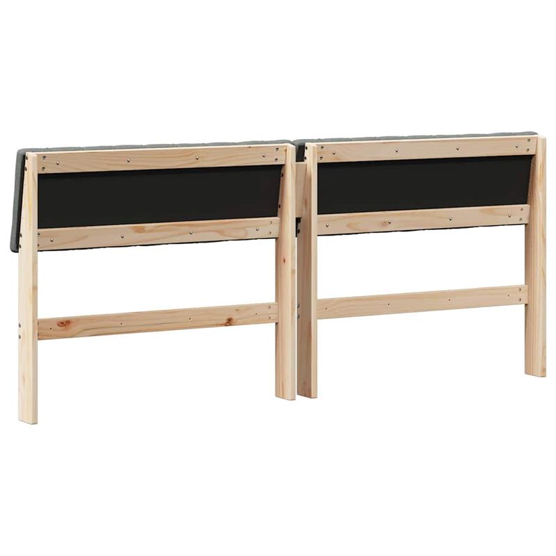Casa si Gradina - Mobilier - Paturi si accesorii - Accesorii paturi - Tablie de pat tapitata Gri inchis 180 cm Lemn de pin masiv - Infinity.ro