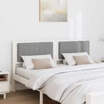 Casa si Gradina - Mobilier - Paturi si accesorii - Accesorii paturi - Tablie de pat tapitata cu Tablie de pat Alb 160 cm Lemn de pin masiv - Infinity.ro