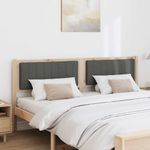 Casa si Gradina - Mobilier - Paturi si accesorii - Accesorii paturi - Tablie de pat tapitata cu Tablie de pat Maro 180 cm Lemn de pin masiv - Infinity.ro