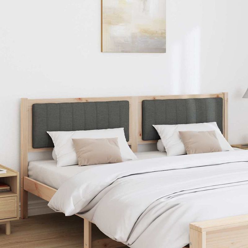 Casa si Gradina - Mobilier - Paturi si accesorii - Accesorii paturi - Tablie de pat tapitata cu Tablie de pat Maro 180 cm Lemn de pin masiv - Infinity.ro