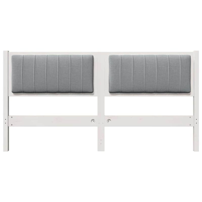 Casa si Gradina - Mobilier - Paturi si accesorii - Accesorii paturi - Tablie de pat tapitata cu Tablie de pat Alb 160 cm Lemn de pin masiv - Infinity.ro