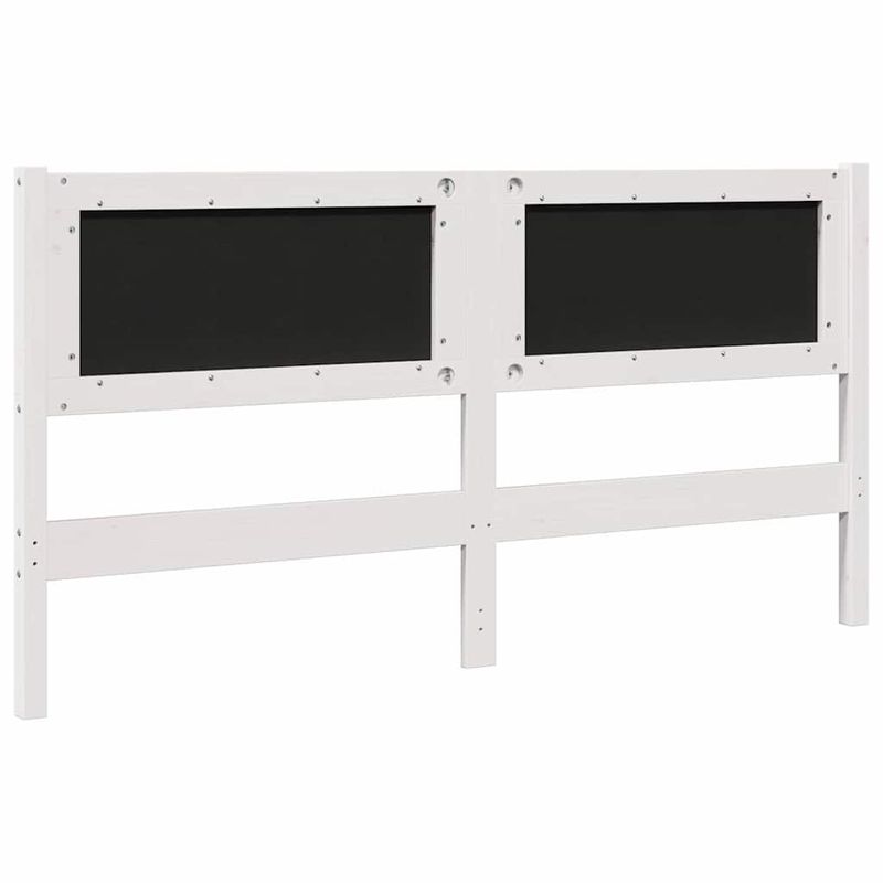 Casa si Gradina - Mobilier - Paturi si accesorii - Accesorii paturi - Tablie de pat tapitata cu Tablie de pat Alb 160 cm Lemn de pin masiv - Infinity.ro