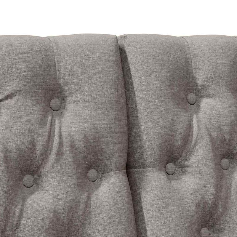 Casa si Gradina - Mobilier - Paturi si accesorii - Accesorii paturi - Tablie de pat tapitata Gri taupe 180 cm Lemn de pin masiv - Infinity.ro