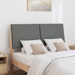 Casa si Gradina - Mobilier - Paturi si accesorii - Accesorii paturi - Tablie de pat tapitata Gri inchis 135 cm Lemn de pin masiv - Infinity.ro