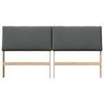 Casa si Gradina - Mobilier - Paturi si accesorii - Accesorii paturi - Tablie de pat tapitata Gri inchis 200 cm Lemn de pin masiv - Infinity.ro