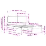Casa si Gradina - Mobilier - Paturi si accesorii - Paturi - Cadru de pat cu tablie tapitata cu headboard Negru 160 x 200 cm - Infinity.ro