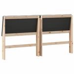 Casa si Gradina - Mobilier - Paturi si accesorii - Accesorii paturi - Tablie de pat tapitata Gri inchis 200 cm Lemn de pin masiv - Infinity.ro